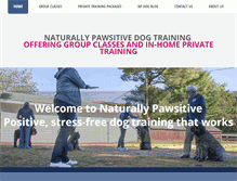 Tablet Screenshot of naturallypawsitive.com